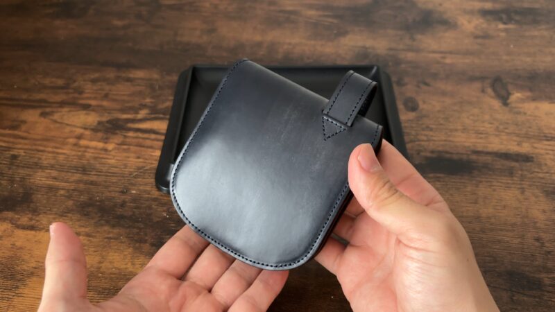 ヒップポケット革財布（小銭入れ付き）の正面画像