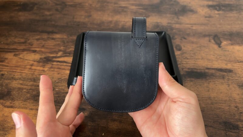 ヒップポケット革財布（小銭入れ付き）の外観