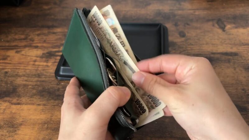 SYRINX（シュリンクス）Hitoe® L-zip L（ヒトエ エルジップ エル）の札入れ