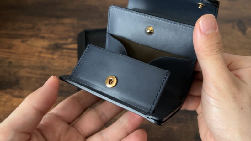 Wホック&Wステッチ ミニ財布(S)小銭入れのホック