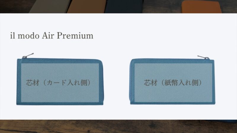 il modo Air Premiumの芯材