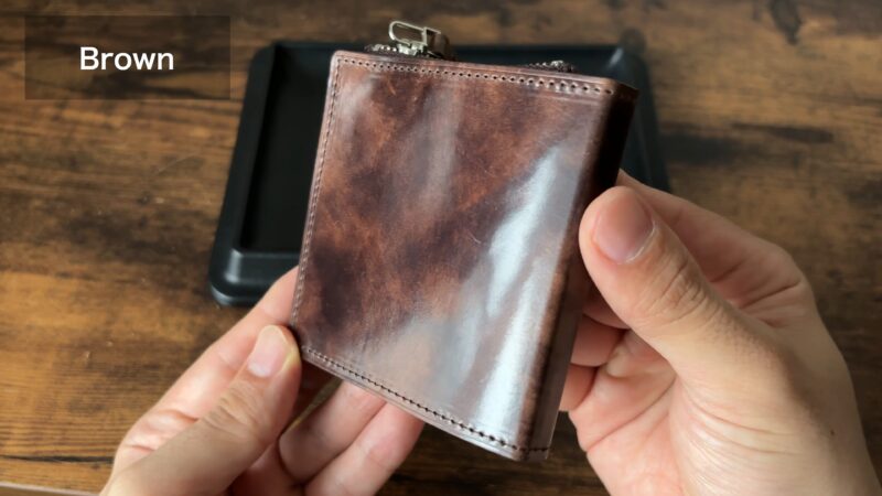 キャレ新進工房コードバンのブラウン