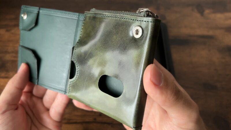 キャレ新進工房コードバンの内装のコードバン